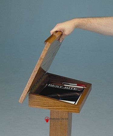 Portable Presentation Lectern T-15 Speaker Stand-Lift Lid-Portable Presentation Lecterns-Podiums Direct