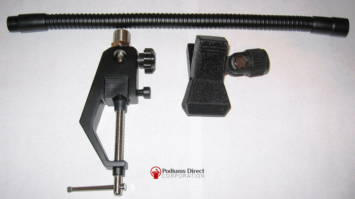 TM01 Clamp-On Flexible Mic Mounting Kit-Wireless Microphones and Lights, Podium and Lectern Options-Podiums Direct