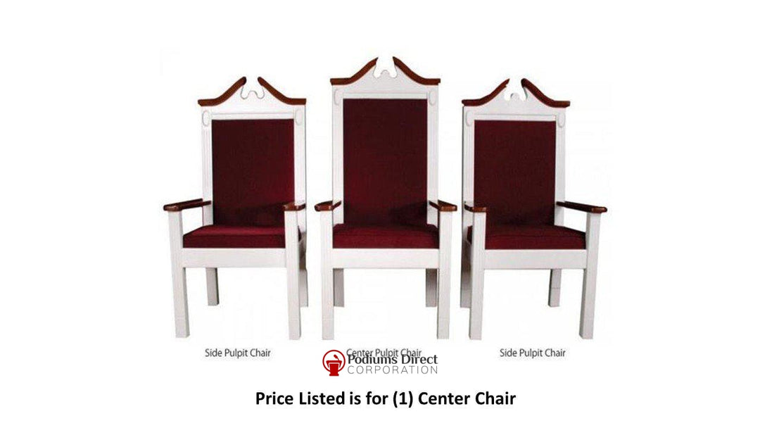 Clergy Church Chair TPC-603C Series 52" Height Center Pulpit Chair-Clergy Church Chairs-Podiums Direct