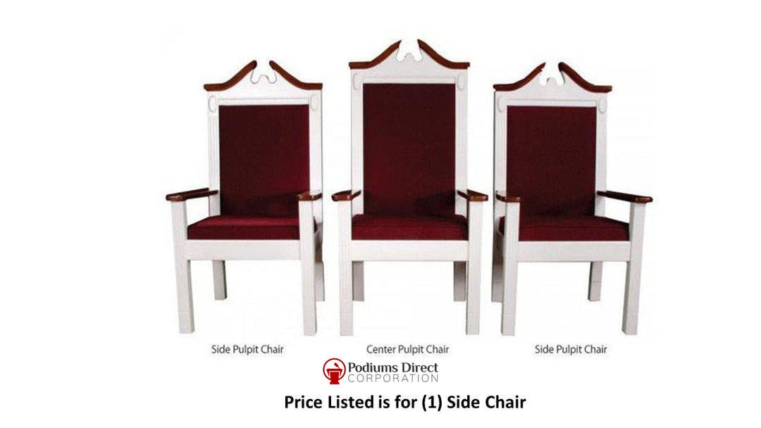 Clergy Church Chair TPC-603S Series 48" Height Side Pulpit Chair-Clergy Church Chairs-Podiums Direct