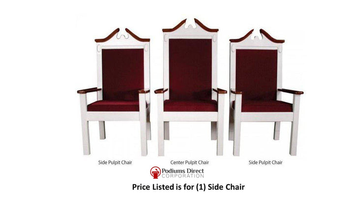 Clergy Church Chair TPC-603S Series 48" Height Side Pulpit Chair-Clergy Church Chairs-Podiums Direct