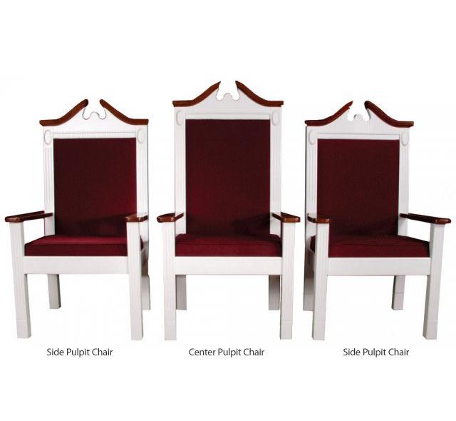 Church Pulpit Set TSP-620-TPC-603 Chairs-Pulpit Sets-Podiums Direct