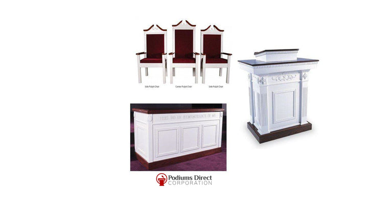 Church Pulpit Set TSP-620-Pulpit Sets-Podiums Direct