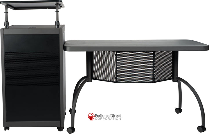 Non Sound Lectern Oklahoma Sound Teacher's WorkPod-Front View-Podiums Direct