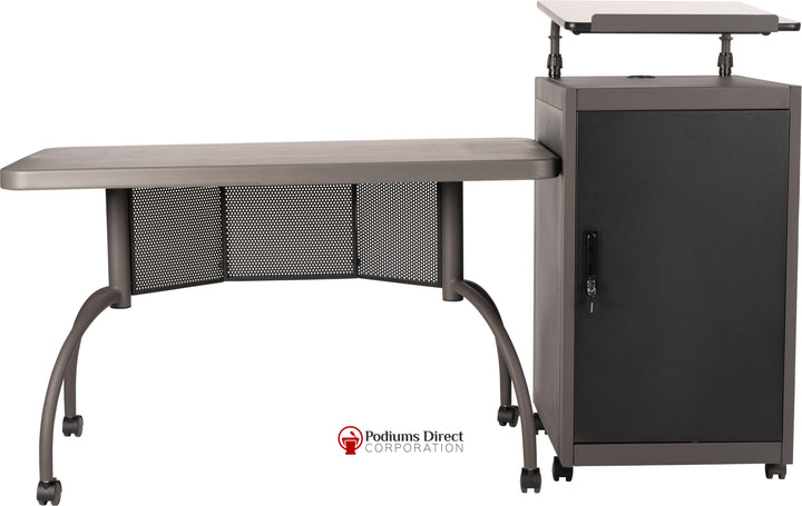 Non Sound Lectern Oklahoma Sound Teacher's WorkPod-Back View-Podiums Direct