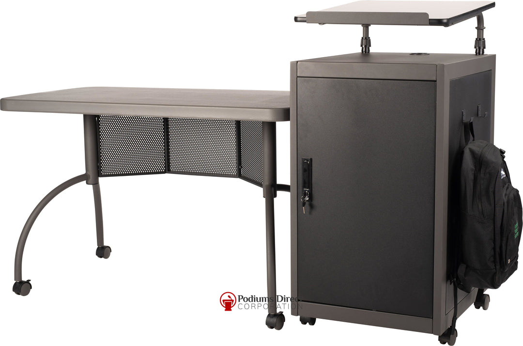 Non Sound Lectern Oklahoma Sound Teacher's WorkPod-Angle View-Podiums Direct