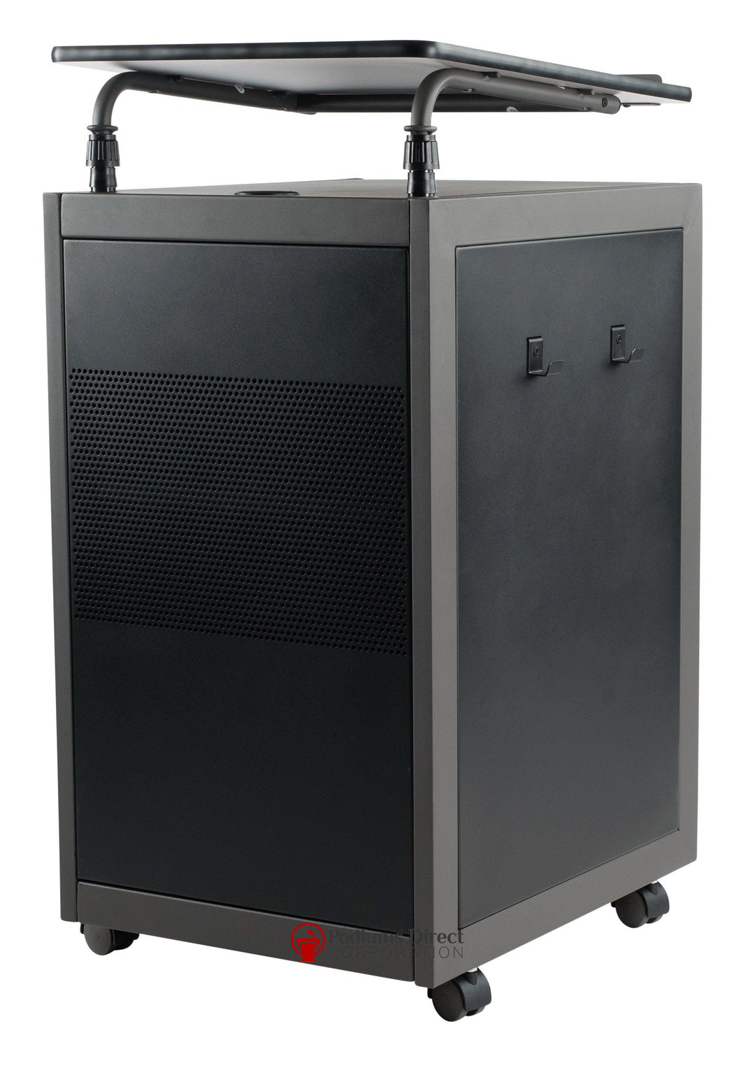 Non Sound Lectern Oklahoma Sound WorkPod Lectern-Front Side View-Podiums Direct