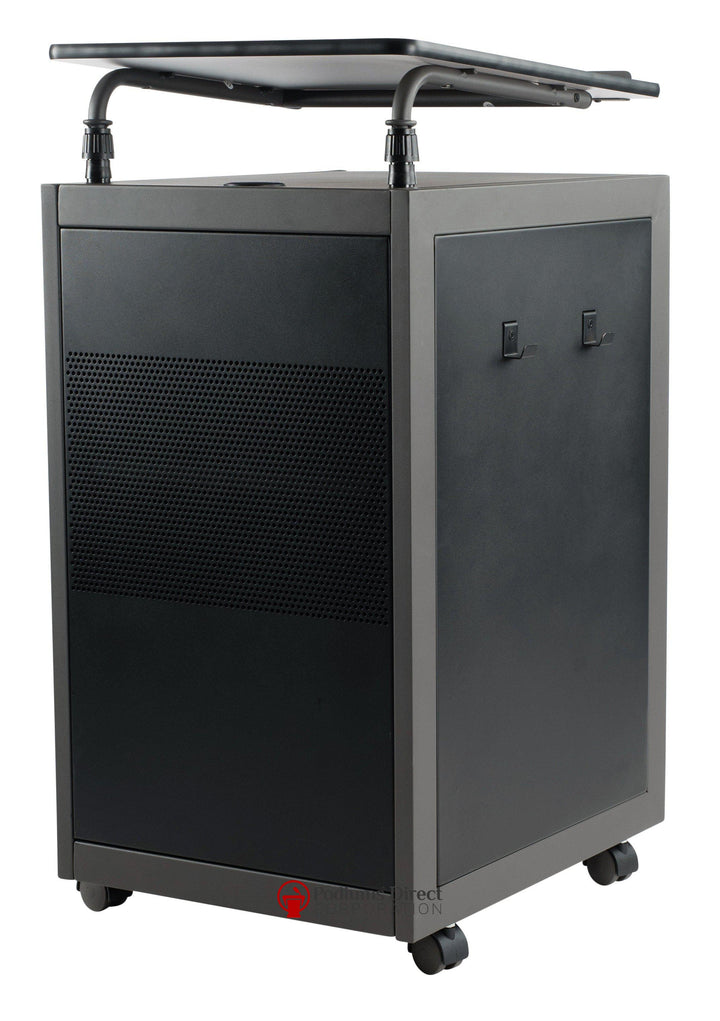 Non Sound Lectern Oklahoma Sound WorkPod Lectern-Front Side View-Podiums Direct