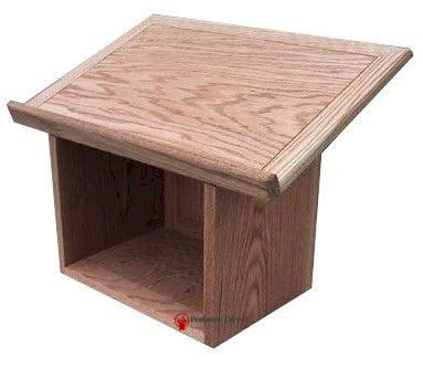 Tabletop Lectern TT Raised Panel-Back View-Tabletop Lecterns -Podiums Direct
