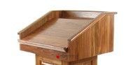 Handcrafted Solid Hardwood Lectern CLR235-S Counselor Swivel-Top View-Handcrafted Solid Hardwood Pulpits, Podiums and Lecterns-Podiums Direct