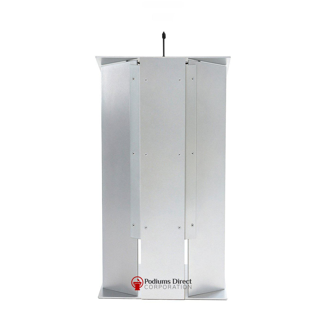 Contemporary Lectern and Podium K-6-Aluminum Front-Contemporary Lecterns and Podiums-Podiums Direct