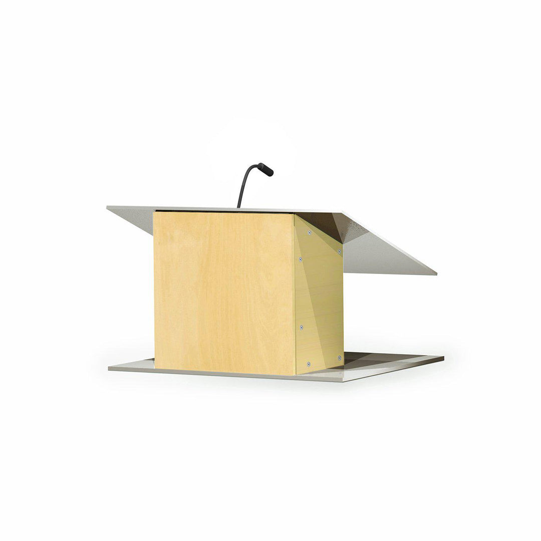Contemporary Table Top Lectern K-9-Angle Natural-Contemporary Lecterns and Podiums-Podiums Direct