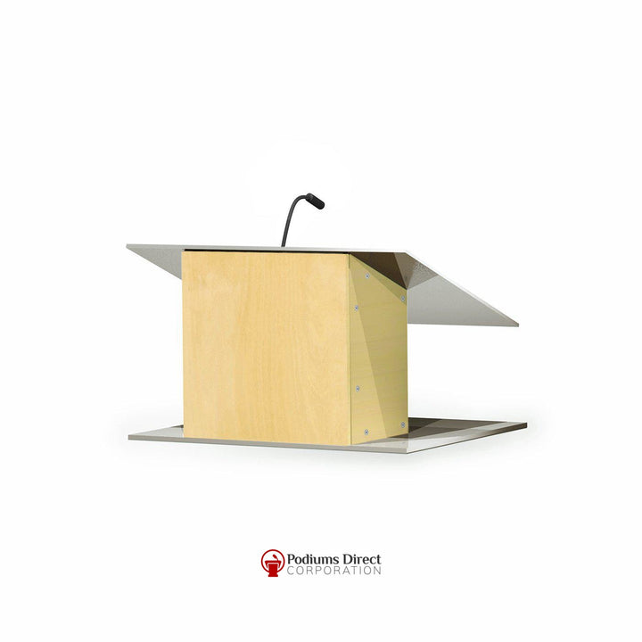 Contemporary Table Top Lectern K-9-Angle Natural-Contemporary Lecterns and Podiums-Podiums Direct