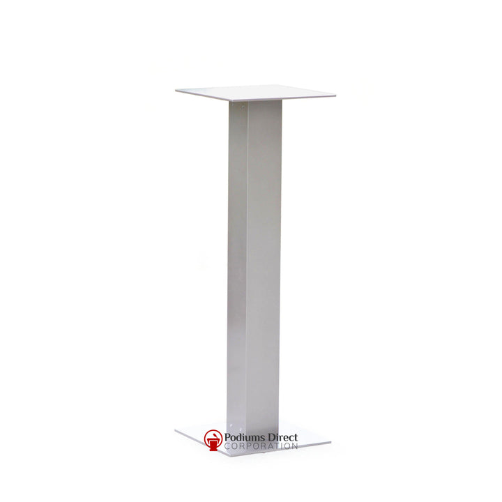 Contemporary Aluminum Side Table TA3-Angle View-Tithe Boxes, Baptismal Font, Flower Stands, and Offering Tables-Podiums Direct