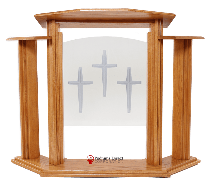 Church Pulpit Set 702-Pulpit 702-Pulpit Sets-Podiums Direct