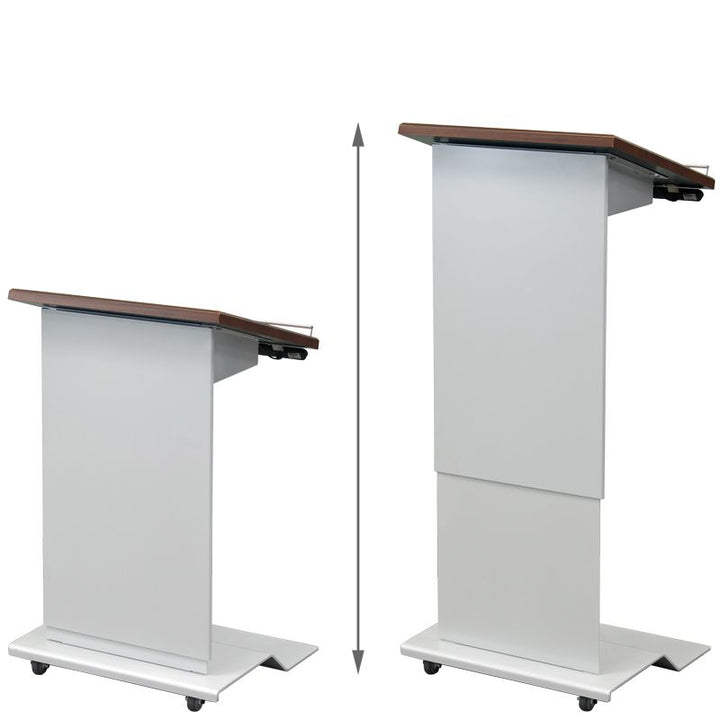 Metal Electric Lift, Height Adjustable Lectern, LEXYZ28-Contemporary Lecterns and Podiums-Podiums Direct