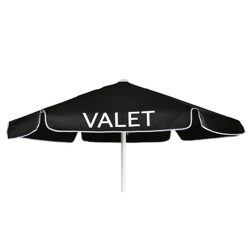 Valet Podium Aluminum Frame Umbrella-Black Valet-Valet Podiums, Security, and Host Stations-Podiums Direct