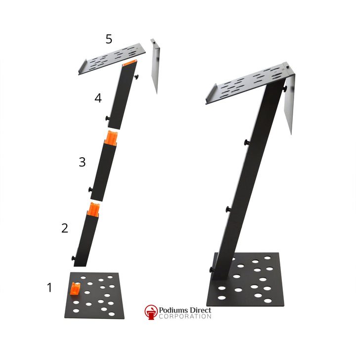 Portable Presentation Lectern Y-7-Sections Details-Portable Presentation Lecterns-Podiums Direct