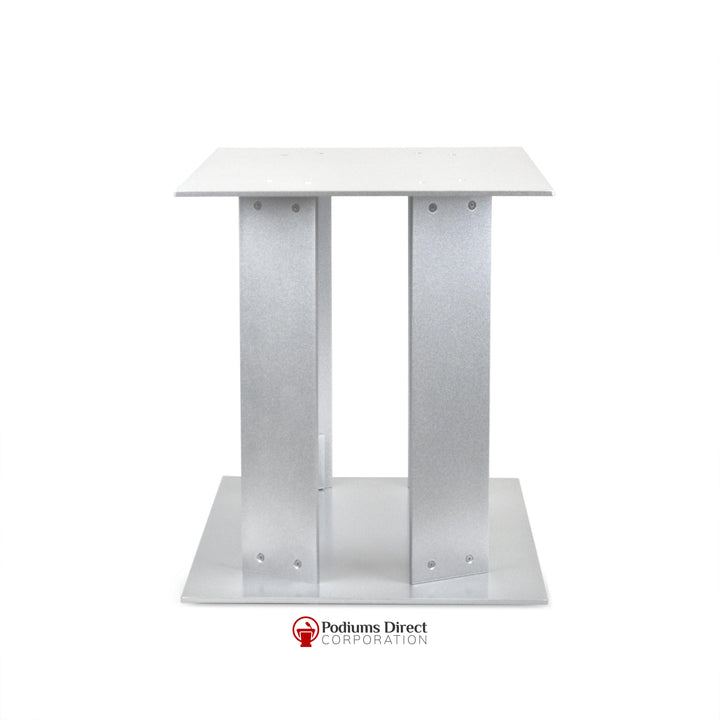 Contemporary Aluminum Side Table TC1-Angle-Tithe Boxes, Baptismal Font, Flower Stands, and Offering Tables-Podiums Direct