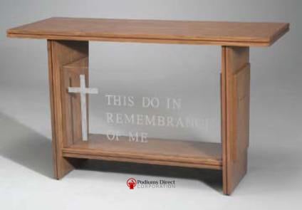 Communion Table NO. P204 Acrylic and Wood Style-Communion Tables and Altars-Podiums Direct