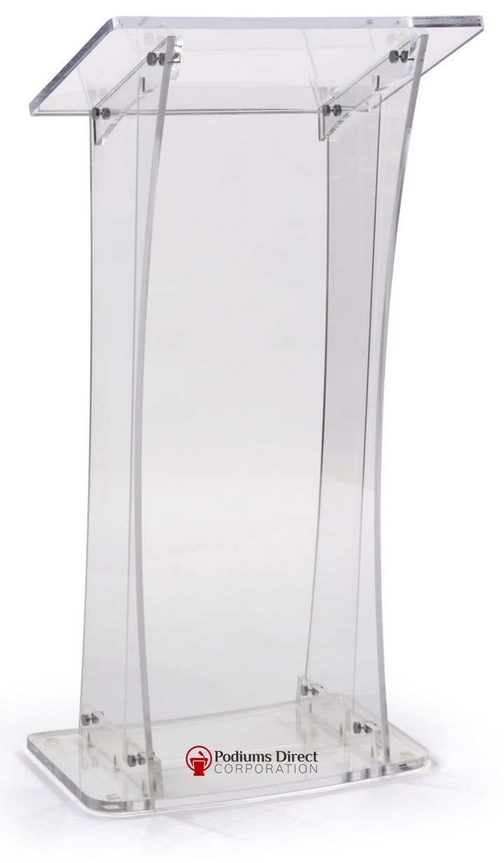 Acrylic Lectern With Portable Design-Acrylic Pulpits, Podiums and Lecterns-Podiums Direct