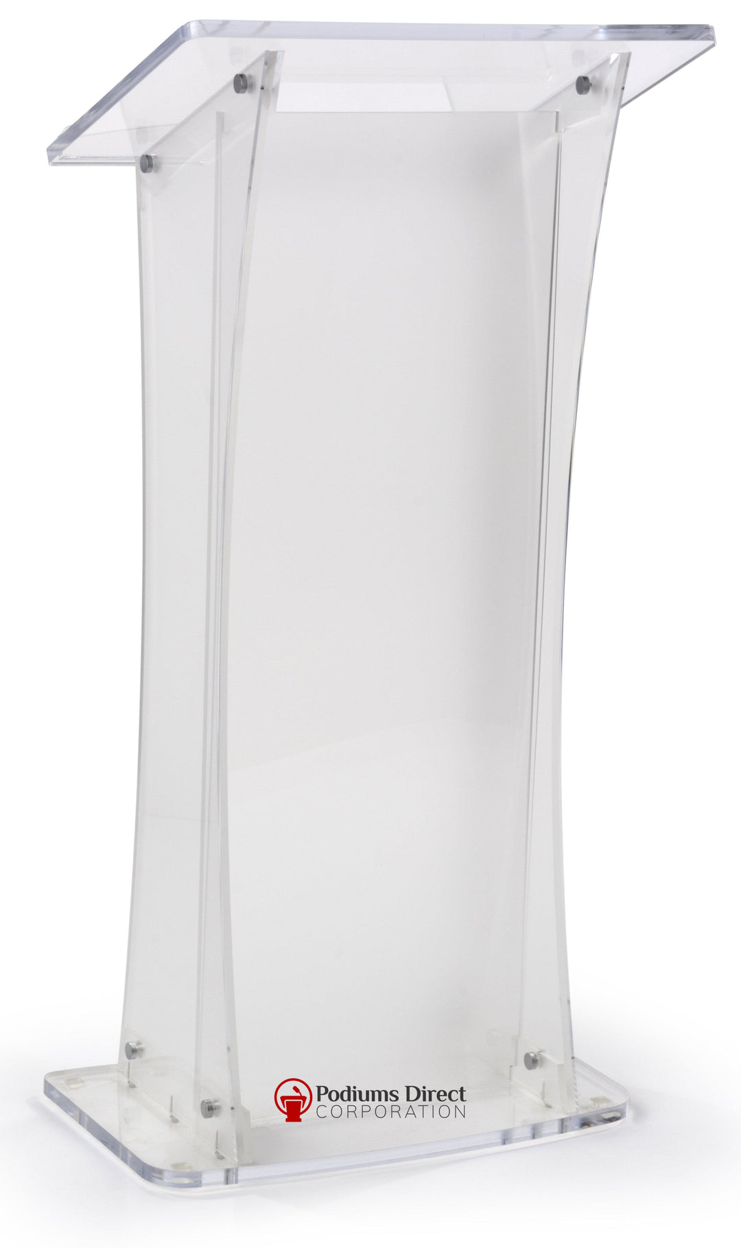 Acrylic Lectern With Portable Design-Frosted-Acrylic Pulpits, Podiums and Lecterns-Podiums Direct