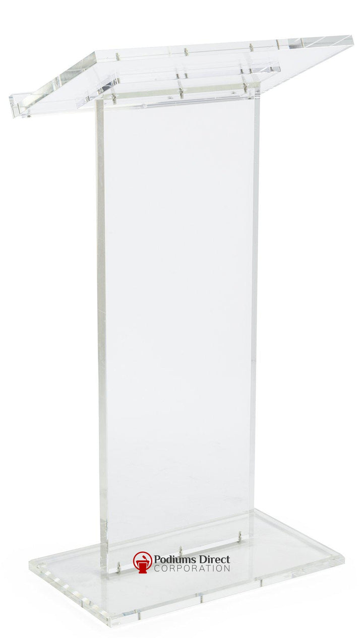 Acrylic Lectern Clear Podium Series-Acrylic Pulpits, Podiums and Lecterns-Podiums Direct