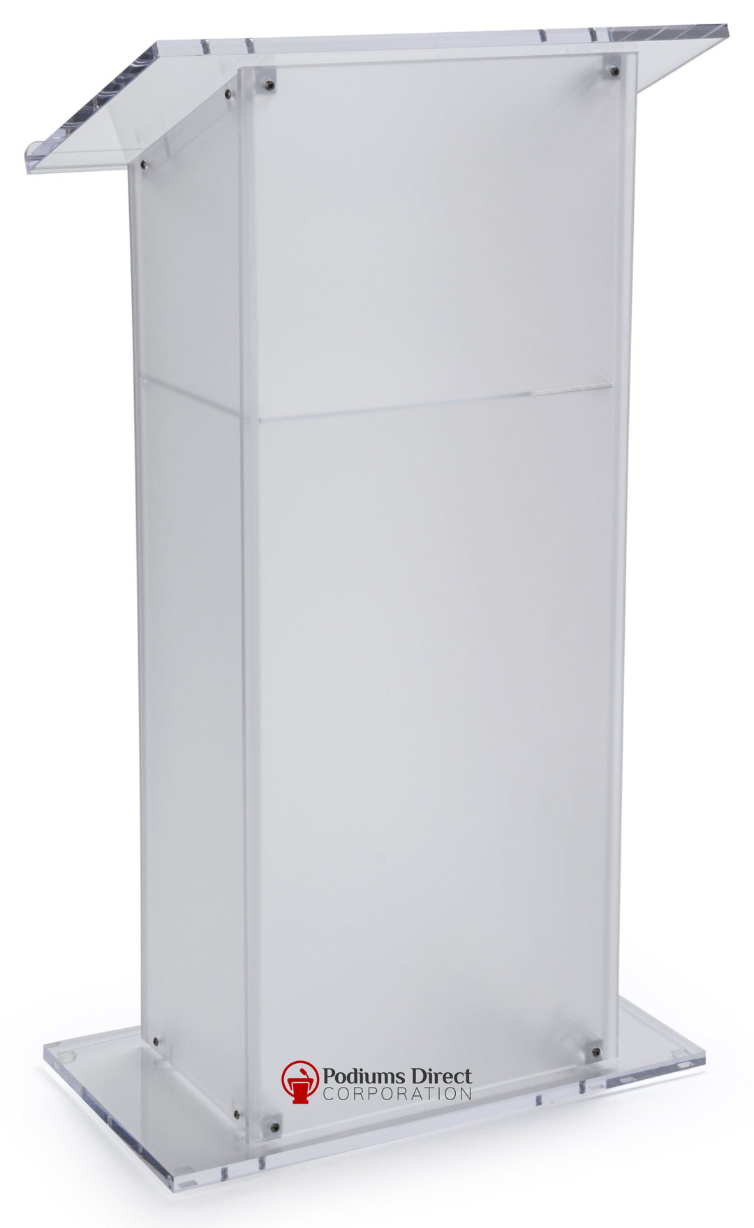 Acrylic Lectern Traditional Style SN3075-Frosted Acrylic-Acrylic Pulpits, Podiums and Lecterns-Podiums Direct