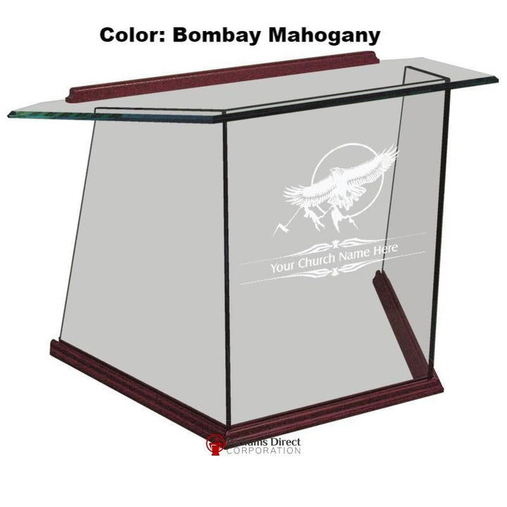 Tabletop Lectern NC2T/NC2TG Prestige Glass-Tabletop Lecterns-Podiums Direct
