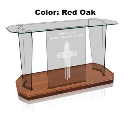 Glass Communion Table NC41/NC41G Prestige Elegance-Glass Pulpits, Podiums and Lecterns and Communion Tables-Podiums Direct