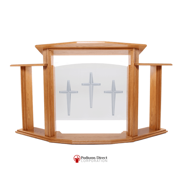Church Pulpit Set 703 Proclaimer-Pulpit 703-Pulpit Sets-Podiums Direct