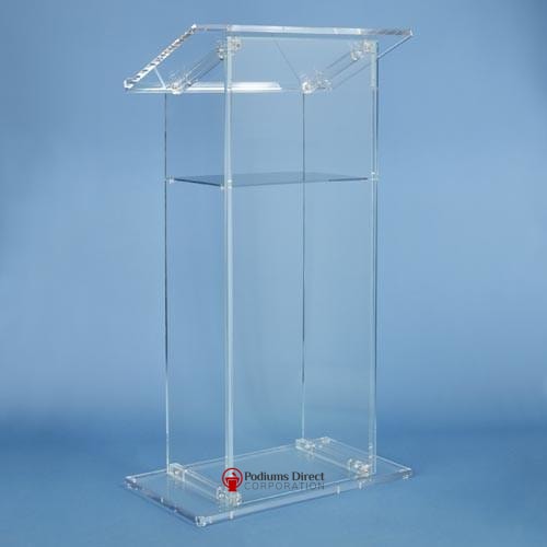 Acrylic Lectern Traditional Style SN3075-Acrylic Pulpits, Podiums and Lecterns-Podiums Direct