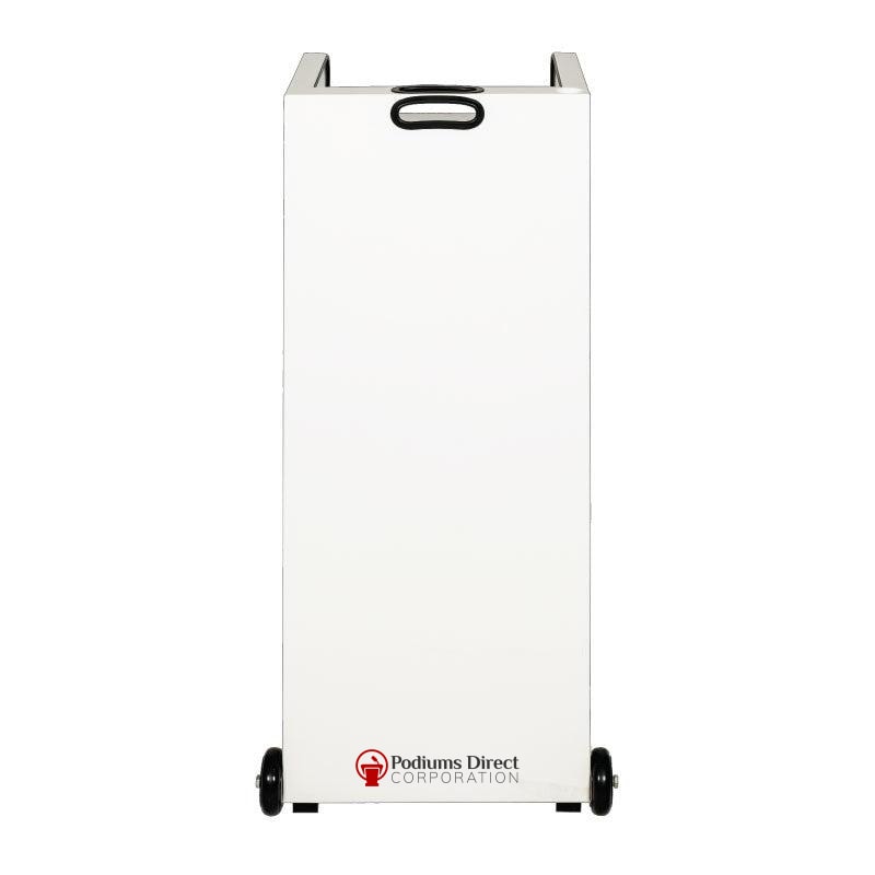 Valet Podium With 100 Key Slot Cabinet-White Front-Valet Podiums, Security, and Host Stations-Podiums Direct
