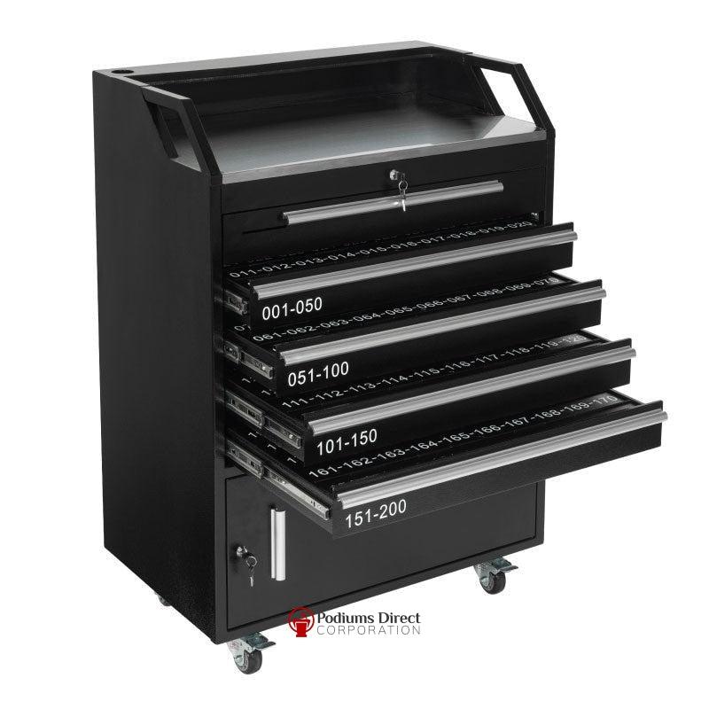 Valet Podium With 200 Key Slot Cabinet-Key Slots-Valet Podiums, Security, and Host Stations-Podiums Direct