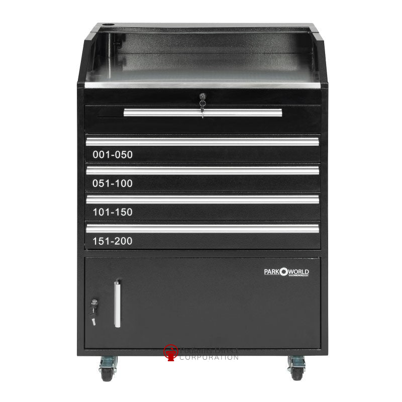 Valet Podium With 200 Key Slot Cabinet-Valet Podiums, Security, and Host Stations-Podiums Direct