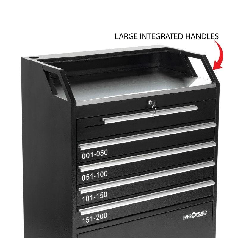Valet Podium With 200 Key Slot Cabinet-Integrated Handles-Valet Podiums, Security, and Host Stations-Podiums Direct