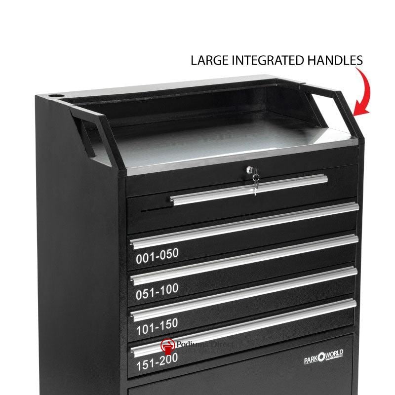 Valet Podium With 200 Key Slot Cabinet-Integrated Handles-Valet Podiums, Security, and Host Stations-Podiums Direct