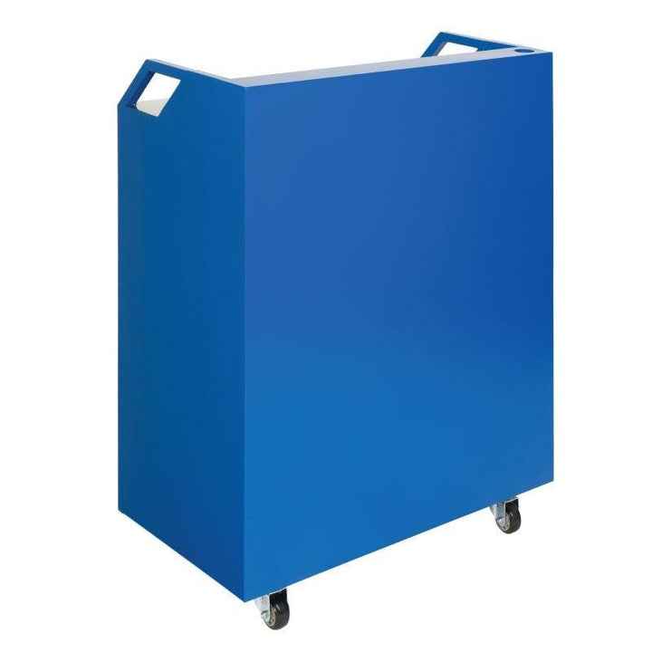 Valet Podium With 200 Key Slot Cabinet-Blue Front-Valet Podiums, Security, and Host Stations-Podiums Direct