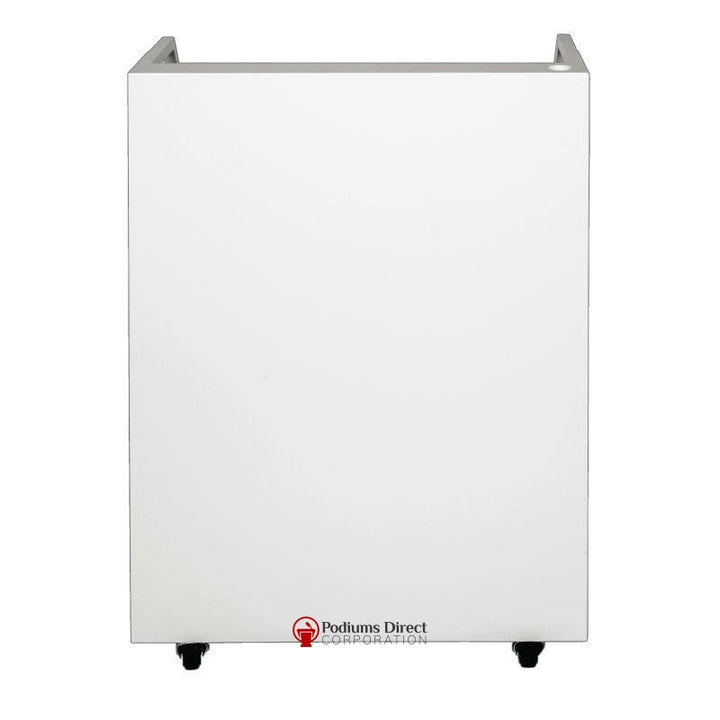 Valet Podium With 200 Key Slot Cabinet-White Front-Valet Podiums, Security, and Host Stations-Podiums Direct