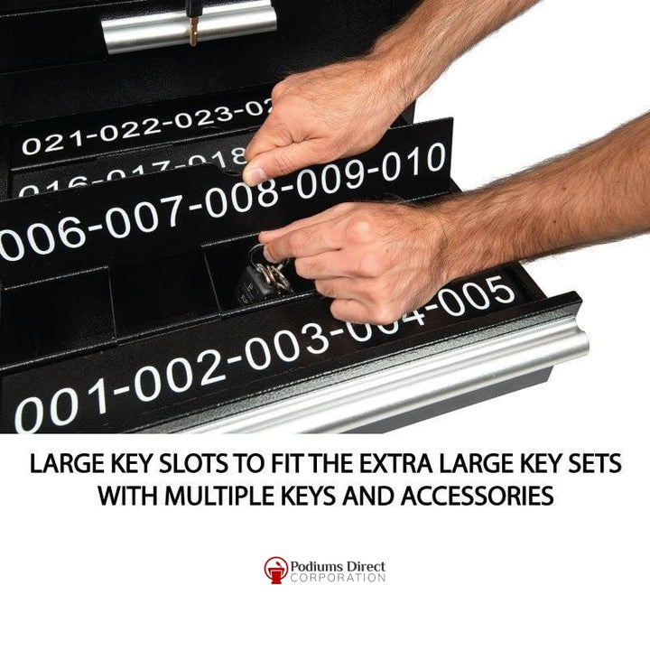 Valet Podium With 200 Key Slot Cabinet-Key Slot Details-Valet Podiums, Security, and Host Stations-Podiums Direct