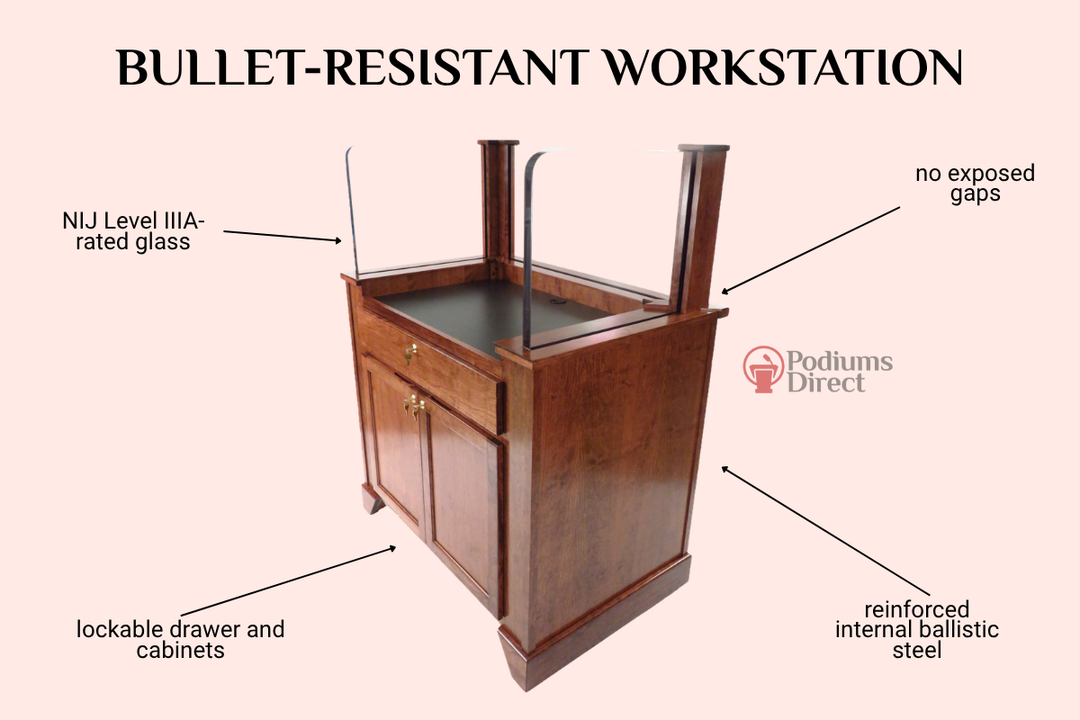 Bullet-Resistant Workstation: Anti-Ballistic Protection That Looks Like Office Furniture