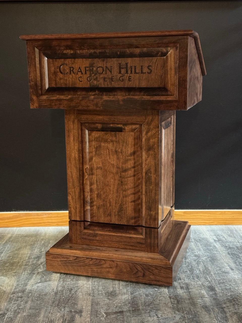 Handcrafted Solid Hardwood Pulpits, Podiums and Lecterns