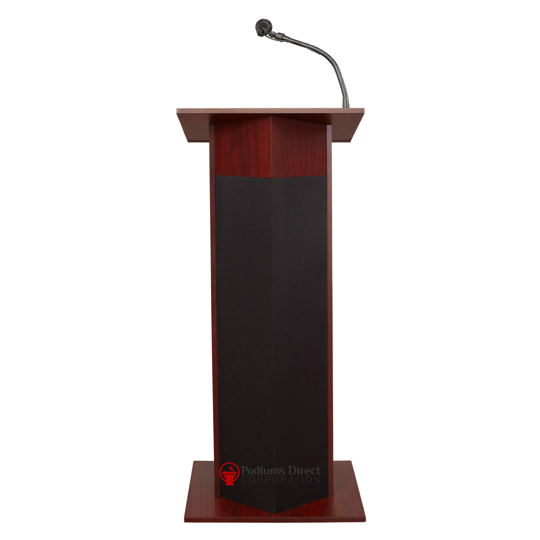 Sound Lectern 111PLS Oklahoma Sound Power Plus-Front Mahogany-Sound Podiums and Lecterns-Podiums Direct