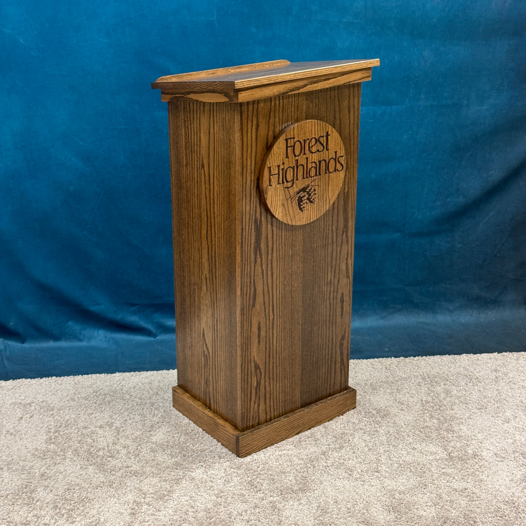 Portable Oak Wood Podium FPL245 - FREE SHIPPING!