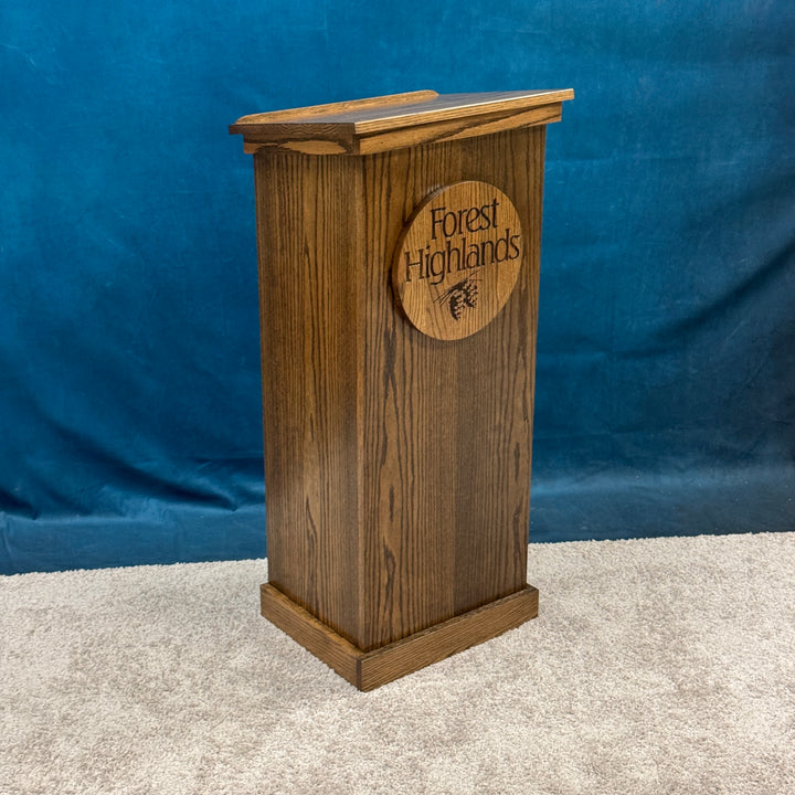 Portable Oak Wood Podium FPL245 - FREE SHIPPING!
