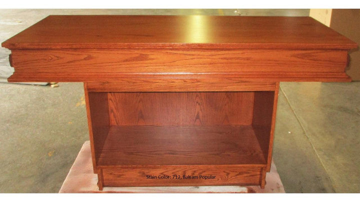 Communion Table NO 560 Pedestal-Back View 712 Balsam Popular-Communion Tables and Altars-Podiums Direct