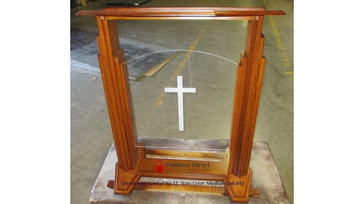 Wood with Acrylic Pulpit  701 Proclaimer - FREE SHIPPING!