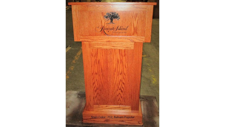 Handcrafted Solid Hardwood Lectern Celebrity-Front 712 Balsam Popular-Handcrafted Solid Hardwood Pulpits, Podiums and Lecterns-Podiums Direct