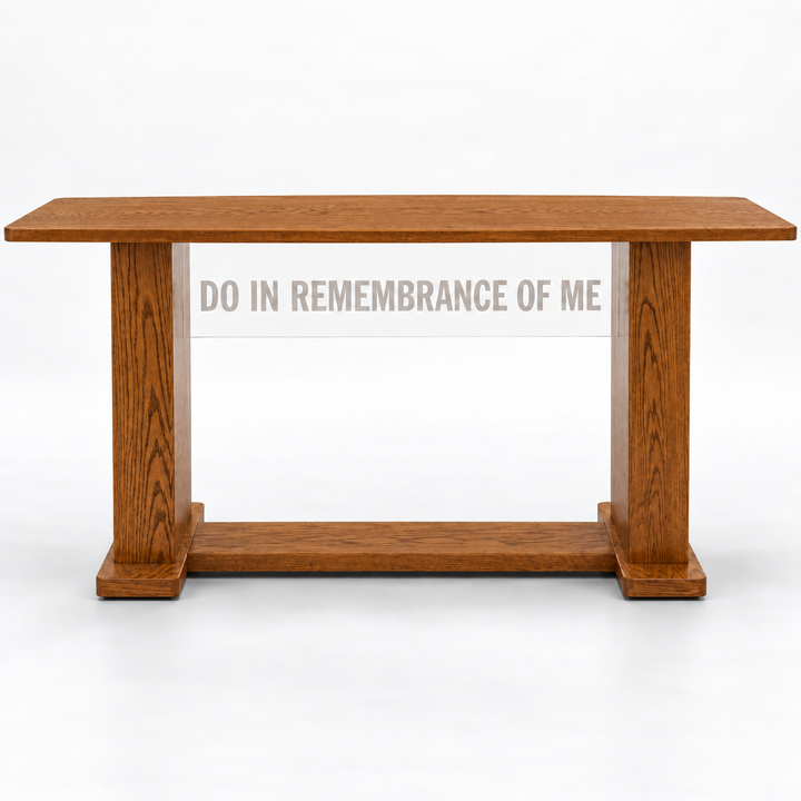 780 Exhorter communion table — Medium Oak 