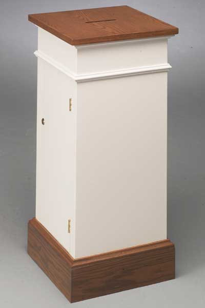 Tithe Box NO 80 Tithe/Prayer-Tithe Boxes, Baptismal Font, Flower Stands, and Offering Tables-Podiums Direct